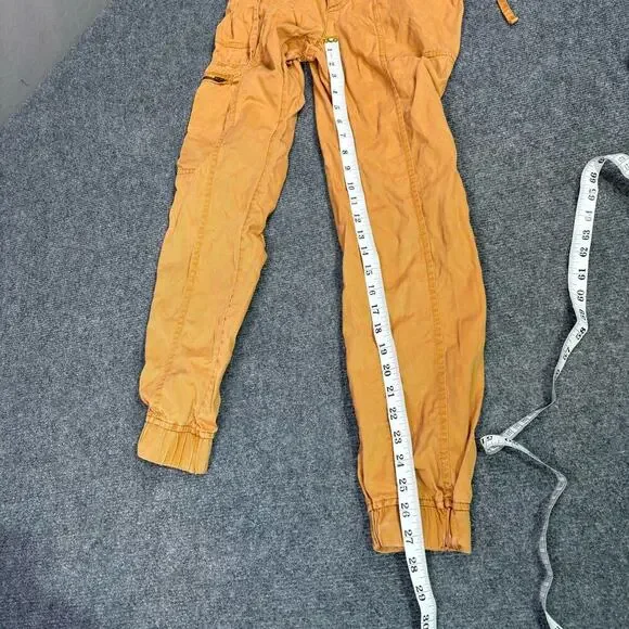 Nicole Miller Pants Women’s S Cargo 100% Lyocell Joggers Neutral Fall Casual Tan - Picture 4 of 8